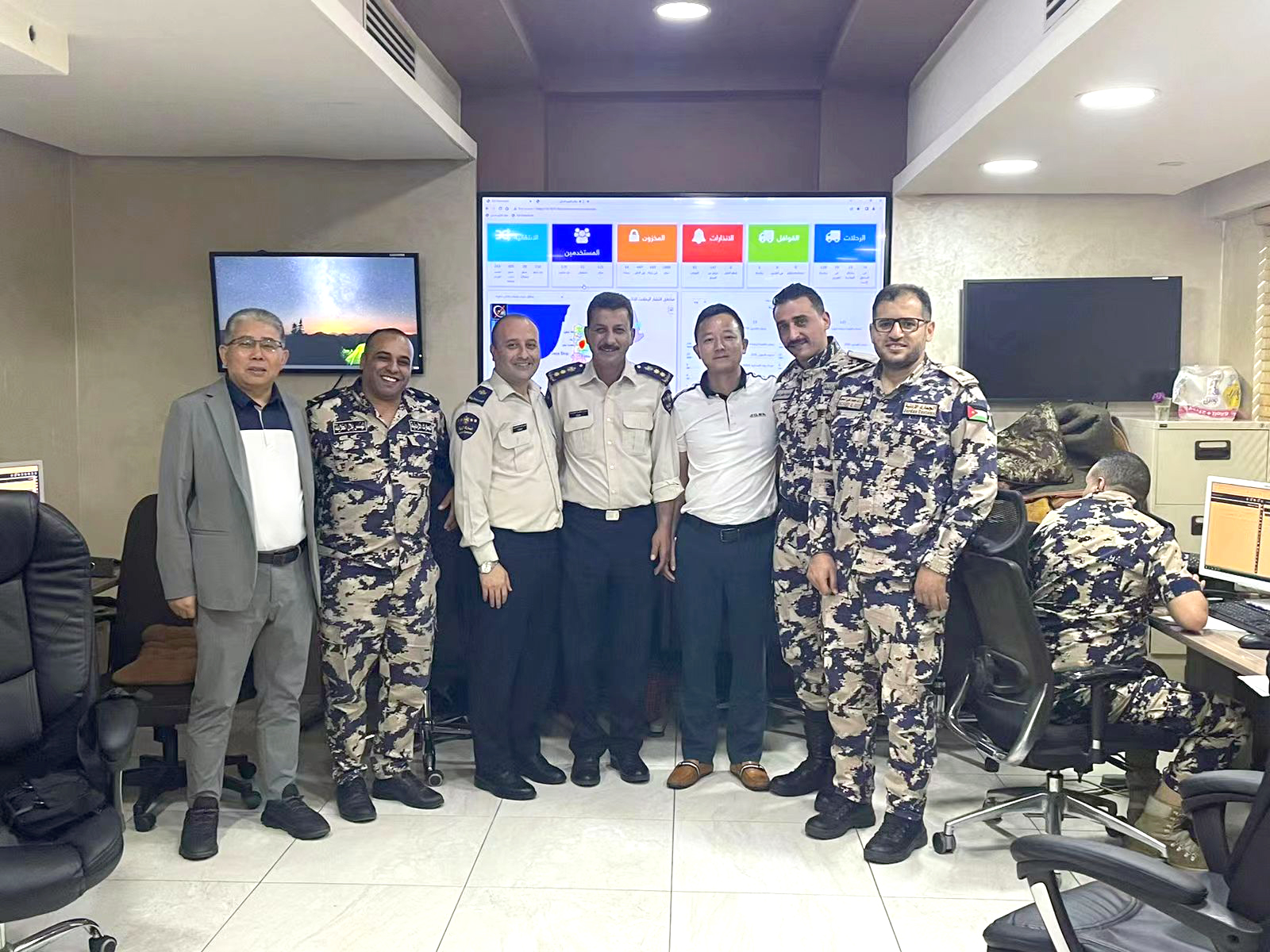 Jointech team conducting an on-site technical visit to Jordan Customs